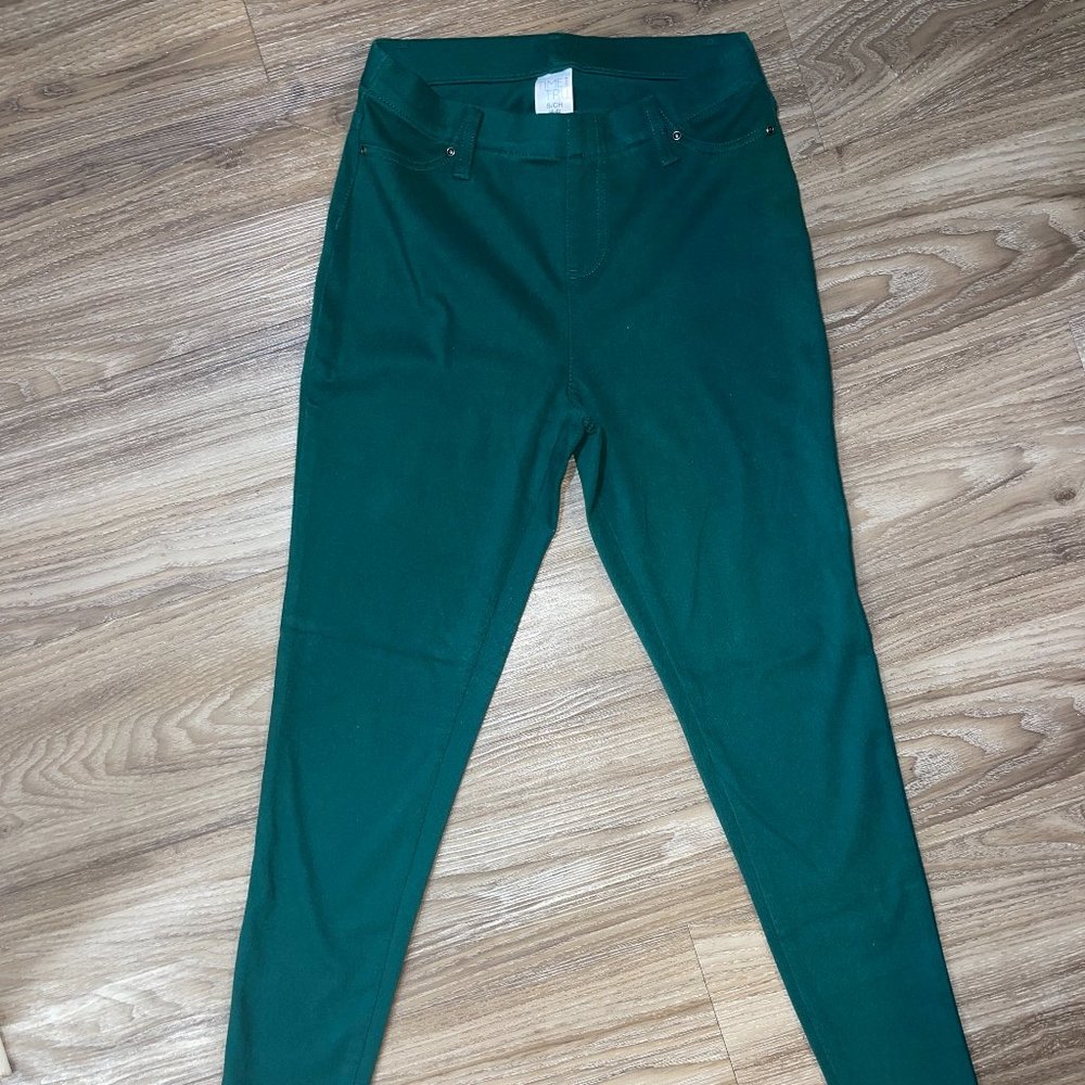 Emerald Stretch Jeggings sz4-6